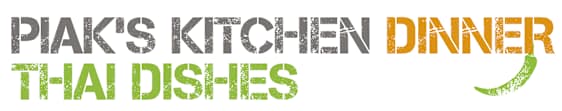 Piak's Kitchen Dinner Thai Dishes banner
