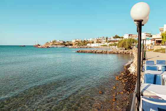 View over Makrigialos port