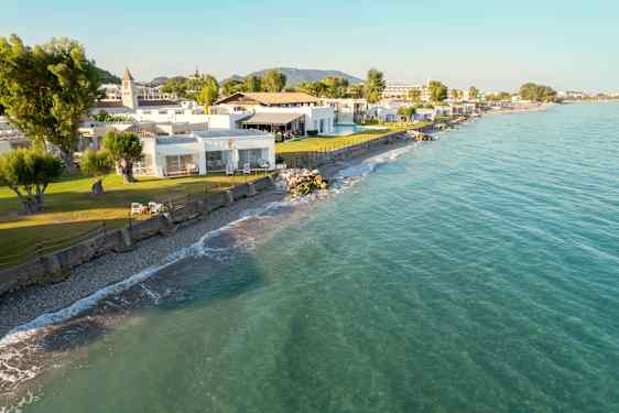 Sunprime Miramare seen from above in sunshine and haze