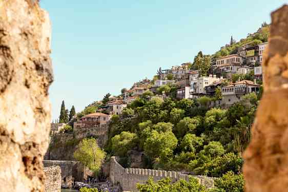 View over a hill in Antalya