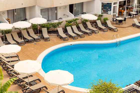Pool and sunbeds