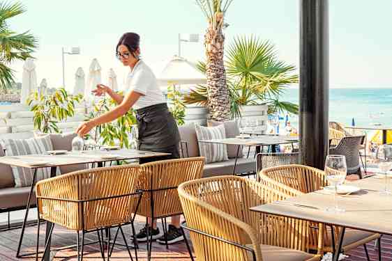 Restaurant by the sea