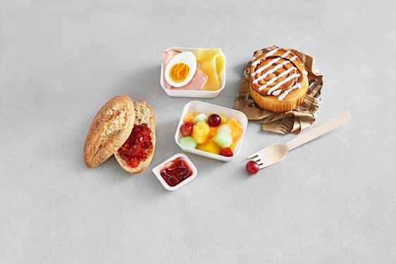 Meny, eksempel på frokost for barn, Sunclass Airlines 