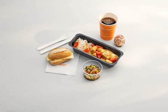 Menu, eksempel, Sunclass Airlines