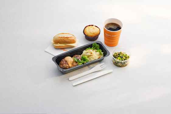 Menu, eksempel, Sunclass Airlines