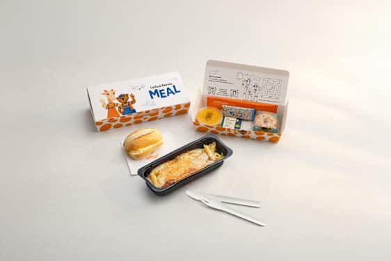 Menu, eksempel, Sunclass Airlines