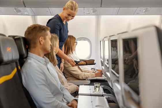 Måltid ombord Sunclass Airlines