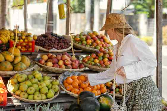 Woman on a market
