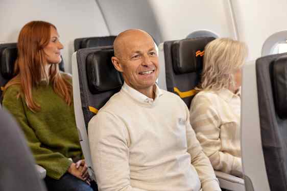 Kvinna ombord Sunclass Airlines