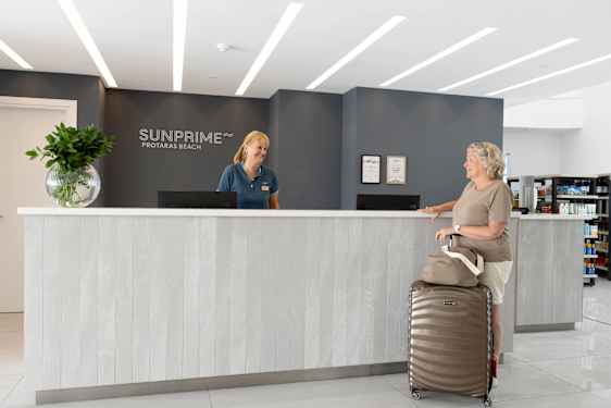 Reception area at Sunprime Protaras Beach hotel 