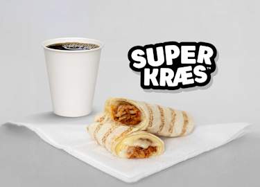Light meal kyllingekebabrulle Sunclass Airlines