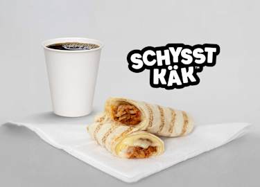 Exempel på kycklingkebabrulle