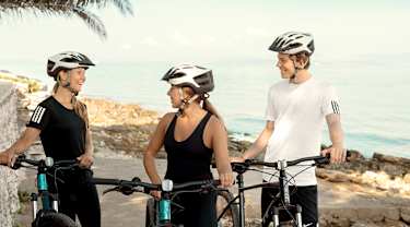 Friends with bikes